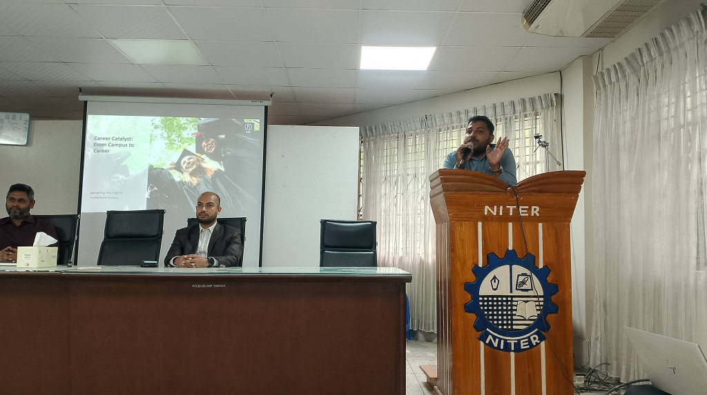 নিটার ক্যাম্পাসে ক্যারিয়ার সচেতনতায় আয়োজন: "ক্যারিয়ার ক্যাটালিস্ট—ক্যাম্পাস টু ক্যারিয়ার" সেমিনার অনুষ্ঠিত