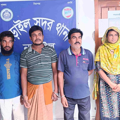 নড়াইলে প্রতিপক্ষকে ফাঁসাতে সাজানো অপহরণ নাটক, ভিকটিমসহ চারজন গ্রেপ্তার