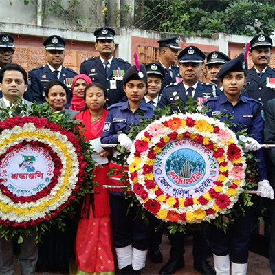 উৎসবমূখর পরিবেশে নড়াইলে মহান বিজয় দিবস উদযাপিত