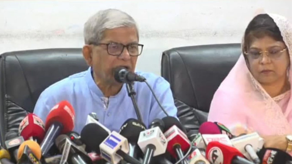 গণতান্ত্রিক উত্তরণের রোডম্যাপের জন্য অপেক্ষা করছি : মির্জা ফখরুল