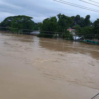 বিপদসীমার নিচে ধলাই, কমছে মনু নদীর পানিও