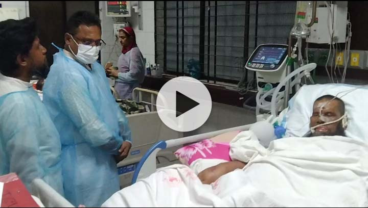 গিয়াসউদ্দিন জমাদারকে হাসপাতালে দেখতে গেলেন হাসান-সুমন