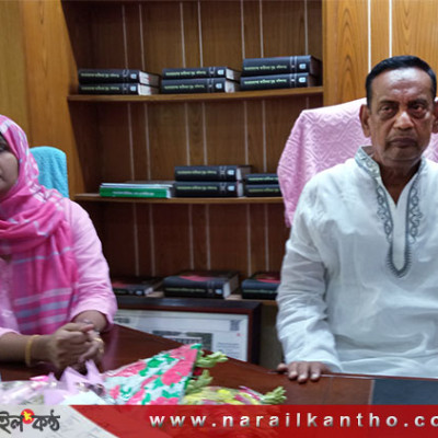 নড়াইল সদর উপজেলার নবনির্বাচিত চেয়ারম্যানের দায়িত্ব গ্রহণ