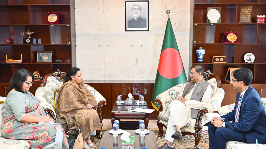 ড. হাছানের সঙ্গে জা‌তিসং‌ঘের দুই সংস্থার প্রতি‌নি‌ধির সাক্ষাৎ