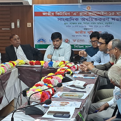 নড়াইলে ৯৮৫৬২ জনকে ভিটামিন 'এ' ক্যাপসুল খাওয়ানো হবে