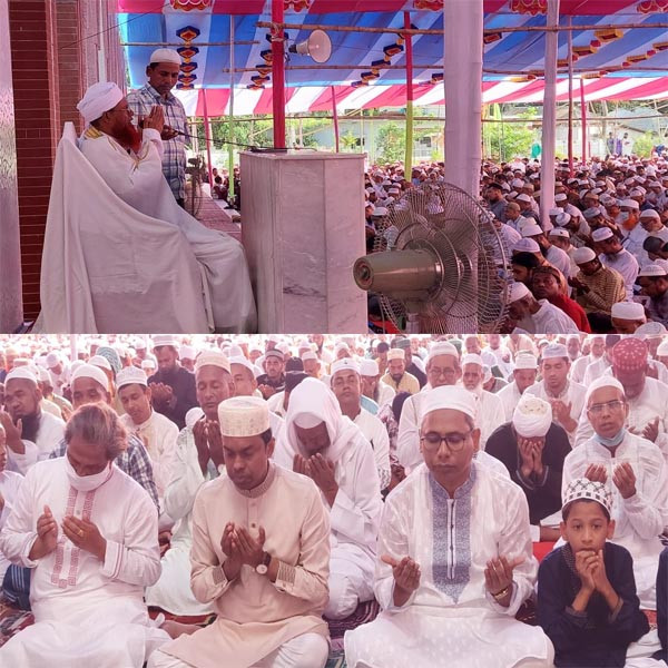 বাংলাদেশ সহ মুসলিম উম্মাহর শান্তি ও সমৃদ্ধি কামনা করে গোপালগঞ্জে ঈদের প্রধান জামাত অনুষ্ঠিত