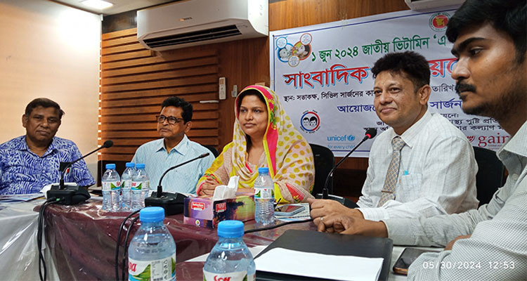 ভিটামিন ‘এ’ প্লাস ক্যাম্পেইন বিষয়ে নড়াইলে সাংবাদিকদের অবহিতকরণ সভা