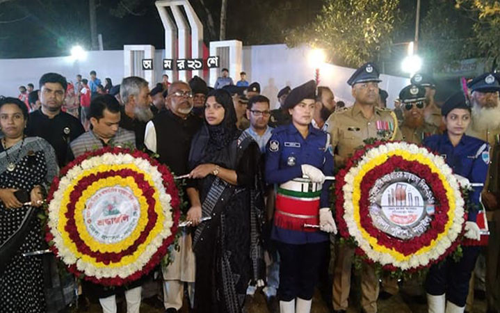 নড়াইলে মহান শহীদ দিবস ও আন্তর্জাতিক মাতৃভাষা দিবস পালিত