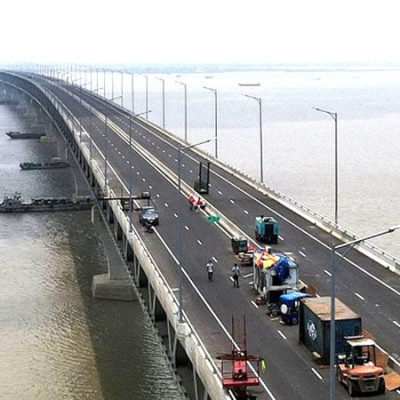 কারফিউতে মাওয়া প্রান্তে পদ্মা সেতুতে প্রতিদিন গড়ে পারাপার হচ্ছে  ৩ হাজার যান