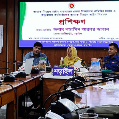 তামাক নিয়ন্ত্রণে নড়াইলে প্রশিক্ষণ: টার্গেটে তরুণ ও শিক্ষাপ্রতিষ্ঠান