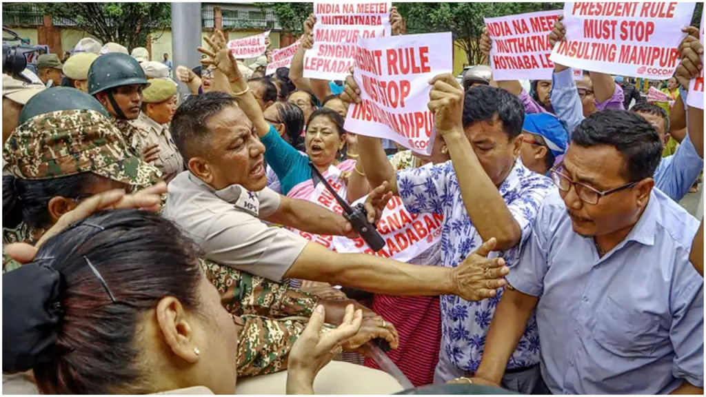 ফের অগ্নিগর্ভ ভারতের মণিপুর