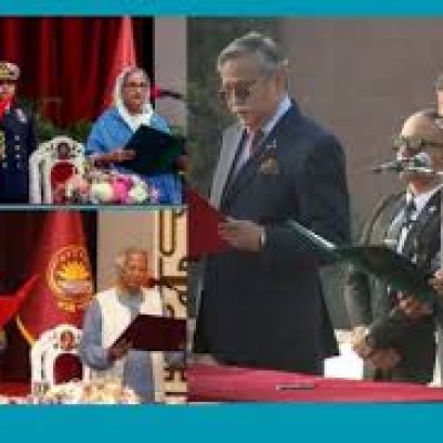 তিন বছরে তিন সরকারকে শপথ পড়ালেন রাষ্ট্রপতি সাহাবুদ্দিন