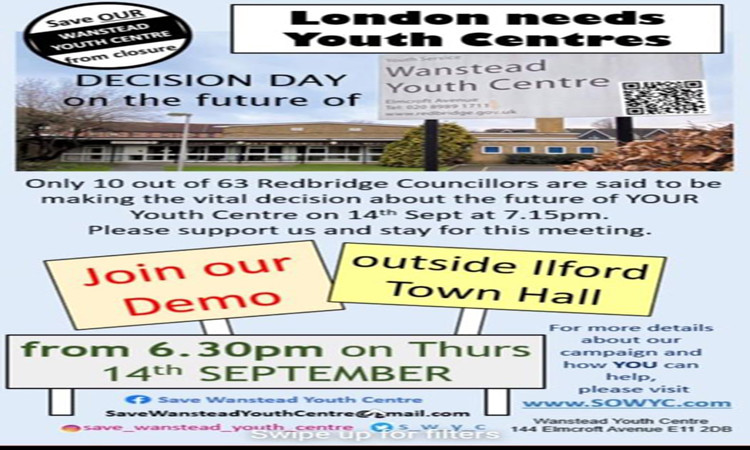 রেডব্রিজ কাউন্সিলের প্রতি আরসিটি সভাপতি অহিদ উদ্দিন ওয়ানস্টেড যুব কেন্দ্র বন্ধের সিদ্ধান্ত গ্রহণ থেকে বিরত থাকুন