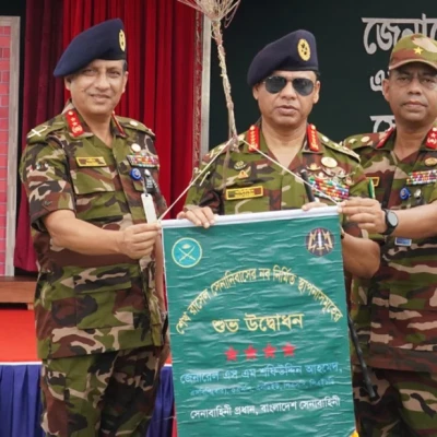 শেখ রাসেল সেনানিবাসে অত্যাধুনিক ফায়ারিং রেঞ্জ উদ্বোধন করলেন সেনাপ্রধান