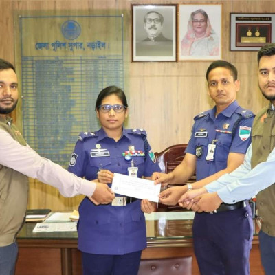 চোরাই মালামাল উদ্ধারে আইজিপি অর্থপুরস্কার পেল নড়াইলের পুলিশ