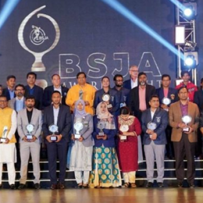 বিএসজেএ অ্যাওয়ার্ড নাইটে তারকার মেলা