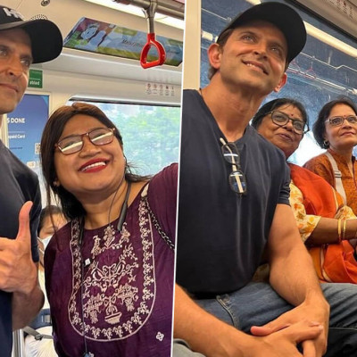 হৃতিককে মেট্রোতে পেয়ে যা করলেন ভক্তরা