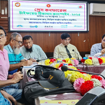 নড়াইলে টাইফয়েড টিকাদান ক্যাম্পেইন ২০২৫: টিকা পাবে দুই লাখের বেশি শিশু