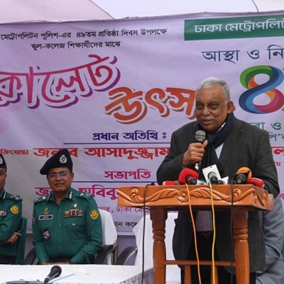 বিপদ-আপদ হলে পুলিশ সব সময় আমাদের পাশে থাকবে : স্বরাষ্ট্রমন্ত্রী