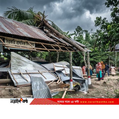 কালিয়ায় স্কুলের টিনশেডে নারিকেল গাছ ভেঙে পড়ে আহত ২ শিক্ষার্থী, একজনের অবস্থা আশঙ্কাজনক