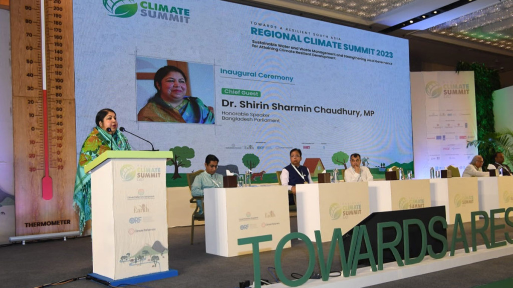 পরিবেশগত ঝুঁকি রোধে টেকসই সমাধান খুঁজতে হবে : স্পিকার